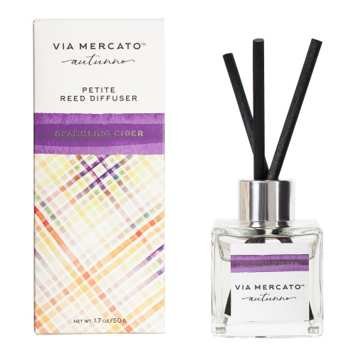 Via Mercato Sparkling Cider Autunno Petite Reed Diffuser - 5.25"