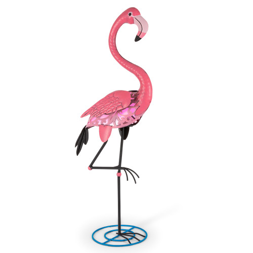 LED Solar Lighted Flamingo Outdoor Lawn Decoration - 31.25" - Pink
