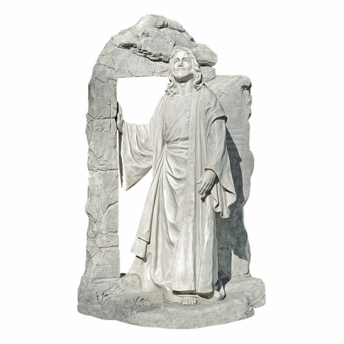 The Risen Jesus Christ Sculpture - 58.5" - White and Gray