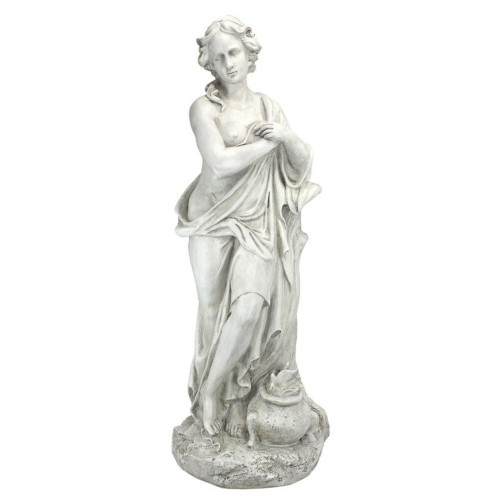 Winter Goddess of the Four Seasons Outdoor Garden Statue - 32.5" - Cream and Gray