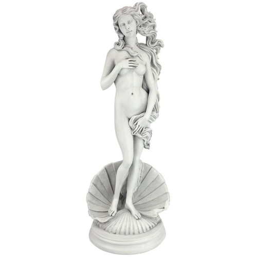 Birth of Venus Garden Statue - 23" - White and Gray