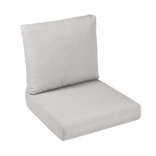 2-Piece Rounded Front Deep Seating Outdoor Cushion Set - 22.5" - Tan