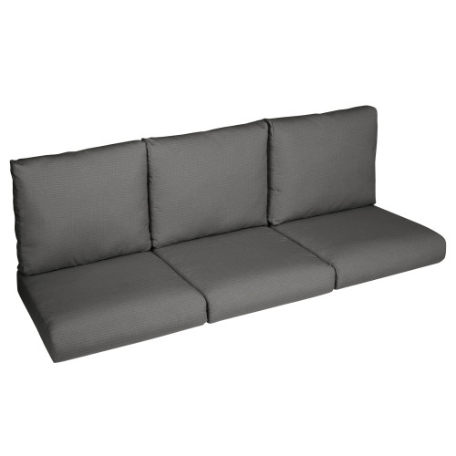 6-Piece Solid Deep Seating Outdoor Sofa Cushion Set - 27" - Gray