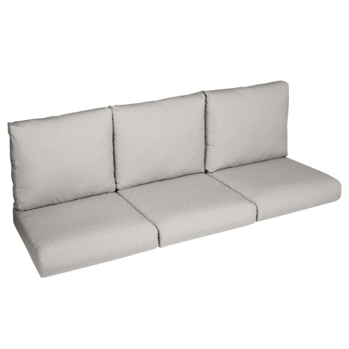 6-Piece Diamond Outdoor Deep Seating Sofa Cushion Set - 23.5" - Off White