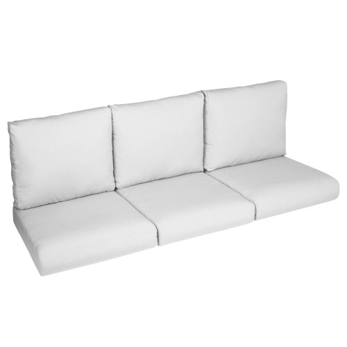 6-Piece Diamond Outdoor Patio Deep Seating Sofa Cushion Set - 23.5" - Off White