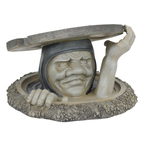 The Dweller Below Outdoor Garden Statue - 17.5"