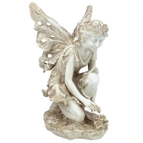 Fiona the Flower Fairy Outdoor Garden Statue - 16.5"