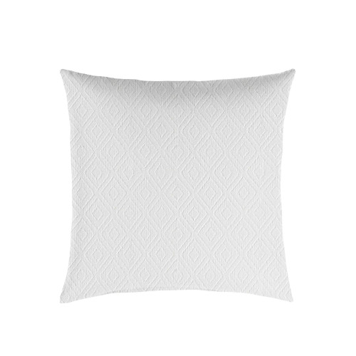 Diamond Outdoor Patio Square Throw Pillow - 20" - White