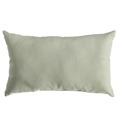 Textured Outdoor Patio Lumbar Throw Pillow - 18" - Sage Green