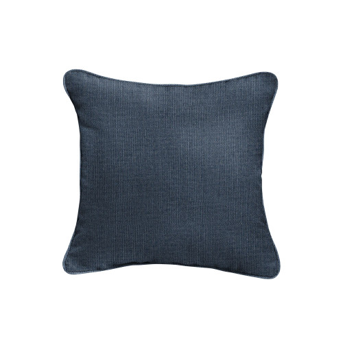 Solid Square Patio Outdoor Throw Pillow - 18" - Blue