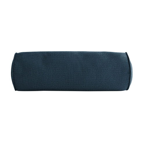 Cord Textured Outdoor Patio Cylindrical Bolster Pillow - 20" - Blue