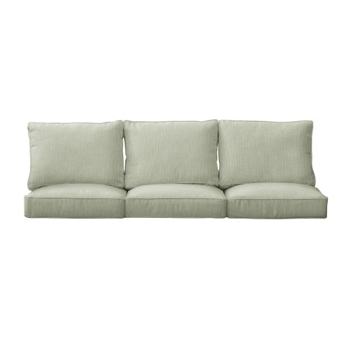 6-Piece Solid Deep Seating Outdoor Patio Sofa Cushion Set - 27" - Green