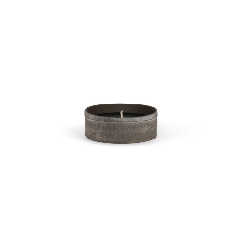 Round Aged Outdoor Terracotta Candle Bowl - 9" - Chocolate Brown