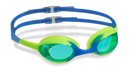 Youth Gummy Swimming Goggles - Blue and Green
