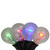 10-Count Multi Colored G40 Globe Patio Lights, 7 ft Black Wire