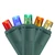 60 Count Multi-Color LED Wide Angle Twinkling Christmas Lights - 19.5', Green Wire