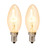 Pack of 2 Cleveland Vintage Lighting Edison Style E12S Base Candelabra Bulbs