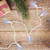 25 Count Pure White LED C7 Christmas Lights, 16 ft White Wire