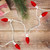 25 Count Red LED C9 Christmas Lights, 16 ft White Wire