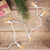 25 Count Warm White LED C7 Christmas Lights, 16 ft White Wire