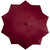 8.85ft Outdoor Patio Lotus Umbrella with Hand Crank, Burgundy