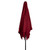 8.85ft Outdoor Patio Lotus Umbrella with Hand Crank, Burgundy