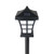 19" Black and White LED Lantern Style Solar Powered Lighted Pathway Marker