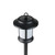 19" Black and White LED Round Lantern Style Solar Powered Lighted Pathway Marker