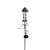 40.5" White and Blue USA Stars Striped Rocket Solar Powered Metal Pathway Marker