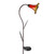 45.25" Transparent Orange Lighted Lily Solar Powered Outdoor Lawn Stake