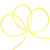 LED Commercial Grade Neon Style Flexible Christmas Rope Lights - 18'  - Yellow
