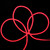 LED Commercial Grade NEON Flexible Christmas Rope Lights - Red -18'