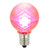 Pack of 25 LED G30 Pink Replacement Christmas Light Bulbs 2"