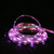 18' Pink LED Outdoor Christmas Linear Tape Lighting - White Finish