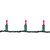 Set of 50 Pink Perm-O-Snap Mini Christmas Lights - 24.75 ft, Green Wire