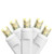 35 Warm White LED Wide Angle Mini Christmas Lights - 11.5 ft White Wire