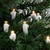 100ct Warm White LED Wide Angle Christmas Lights, 33ft White Wire