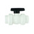 HydroTools Swimming Pool ABS Female Socket Ball Valve - 7" - White and Black