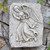 15" Gray Right Facing Angel Outdoor Garden Wall Plaque