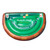 Green and Brown Inflatable Blackjack Table Game with Water Proof Cards 60"