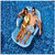 Inflatable Blue Love Seat Swimming Pool Float with Convertible Foot Rest - 72"