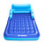 Inflatable Blue Malibu Pool Mattress with Removable Back Rest - 80"