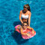 Inflatable Transparent Surf Rider Pool Float - 30" - Pink
