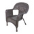4 Piece Brown Steel Resin Wicker Outdoor Patio Furniture Set 52"