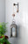 50" French Countryside Wall Mounted Pulley Metal and Glass Lantern