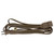 15' Brown Indoor Power Extension Cord with 3-Outlets and Safety Lock