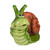 13.5" Green and Brown Snail Outdoor Garden Statue