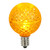 Club Pack of 25 LED G40 Yellow Faceted Replacement Christmas Light Bulbs