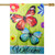 Welcome Butterflies Green - A Vibrant Spring House Flag!