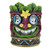 4.5" Smiling Tiki Mask with Yellow Flower Candle Holder